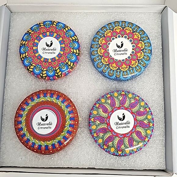 Univela Scented Citronella Candles Handcrafted Natural Soy Wax Table Top (NOB) - Picture 7 of 10